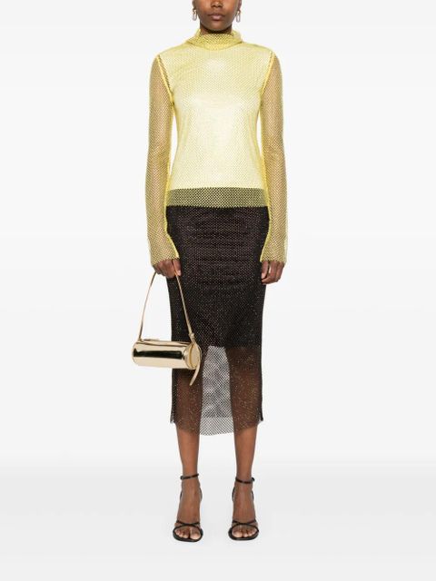 Sportmax rhinestone-embellished top - Yellow - zdjęcie produktu nr 2