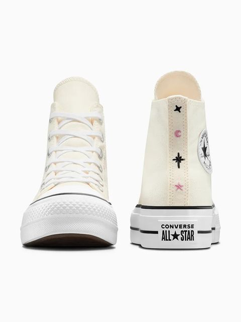 Converse trampki Chuck Taylor All Star Lift kolor beżowy A13522C