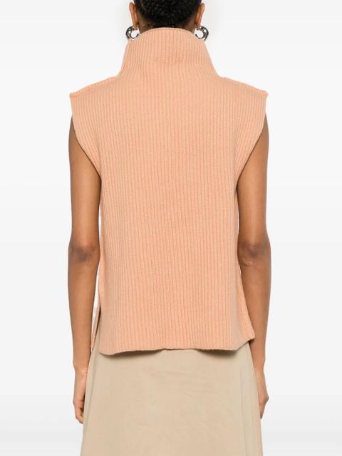 Marni ribbed wool vest - Orange