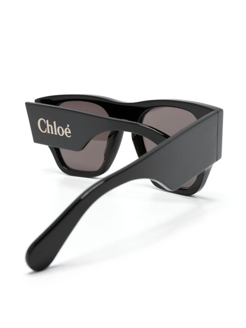 Chloé Eyewear oversized D-frame sunglasses - Black - zdjęcie produktu nr 2