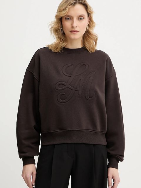 La Mania bluza CREMA damska kolor brązowy gładka CREMA - zdjęcie produktu nr 1