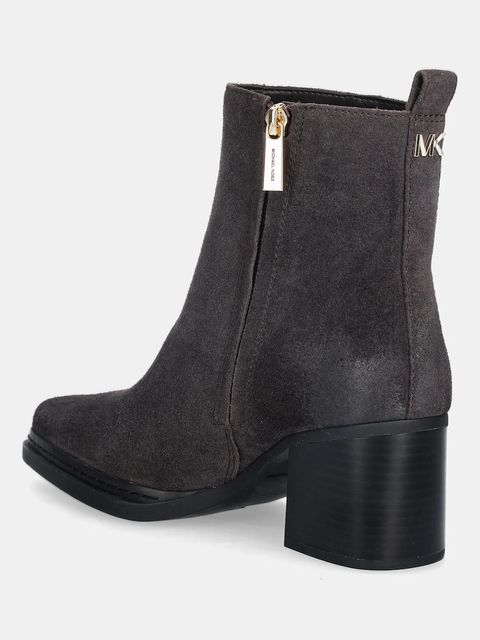 MICHAEL Michael Kors botki zamszowe Lex damskie kolor brązowy na słupku 40F5LXME5S.251