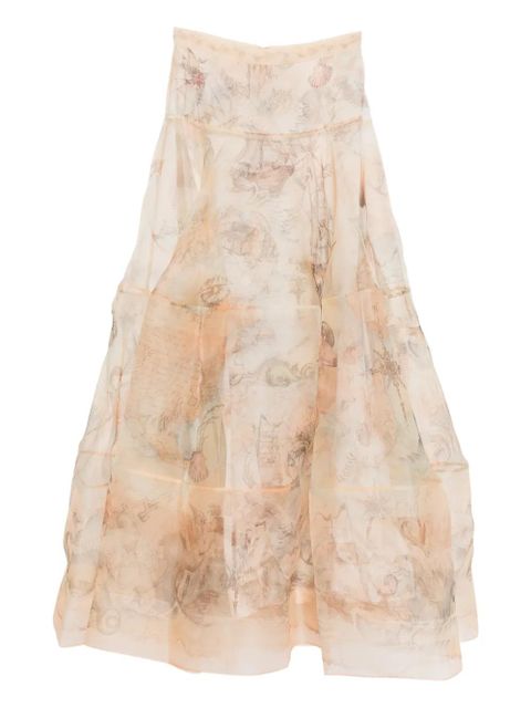 ZIMMERMANN rebellion lantern maxi skirt - Neutrals - zdjęcie produktu nr 1