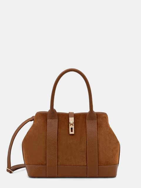 Answear.LAB torebka skórzana kolor brązowy - zdjęcie produktu nr 1