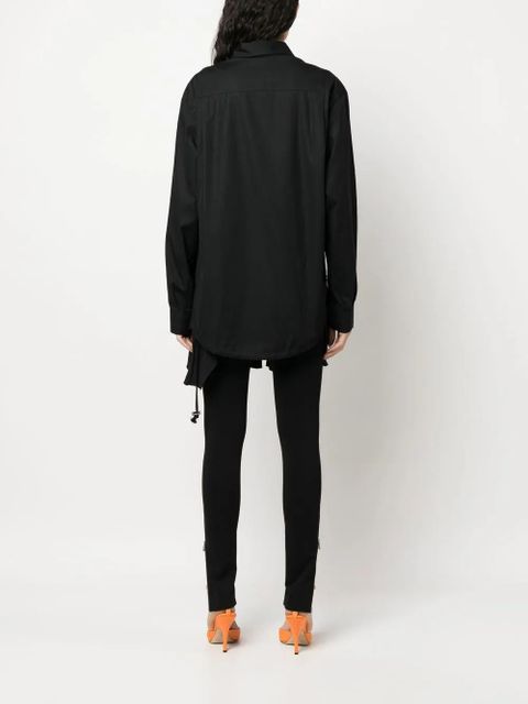 Diesel extra-fabric-detail shirt - Black