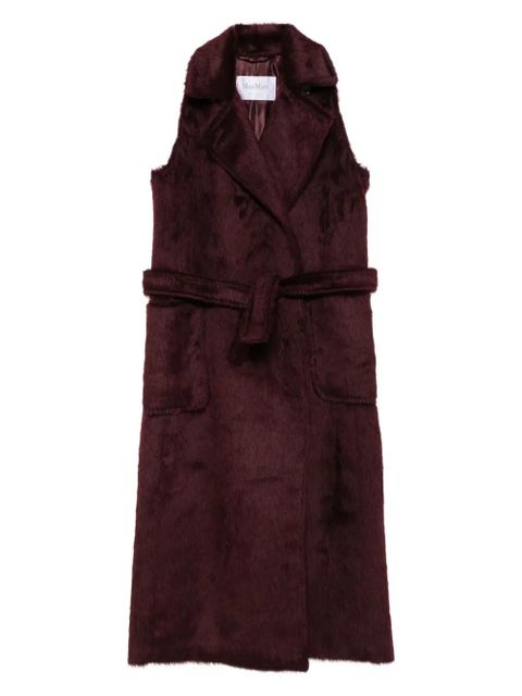 Max Mara belted sleeveless coat - Red - zdjęcie produktu nr 1