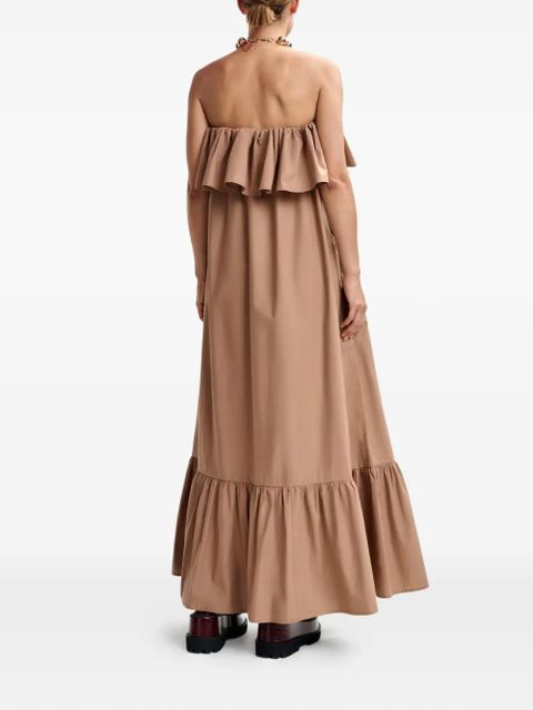Essentiel Antwerp Joyce ruffled dress - Brown