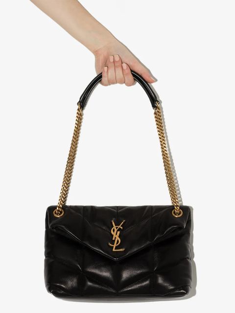 Saint Laurent small Loulou Puffer shoulder bag - Black