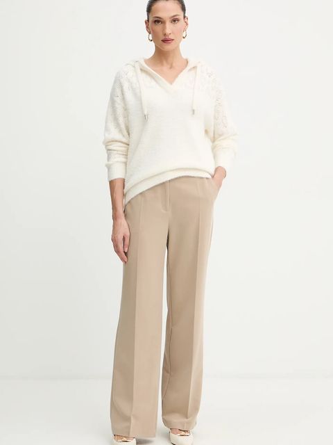 Morgan sweter damski kolor beżowy lekki MBALOU - zdjęcie produktu nr 2