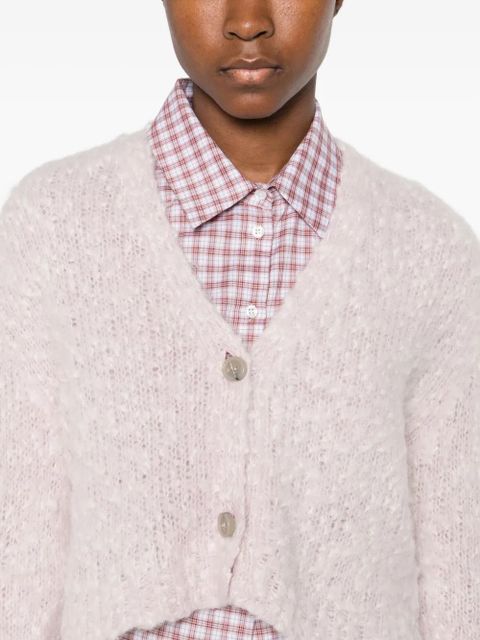 Marni button-down cropped cardigan - Pink
