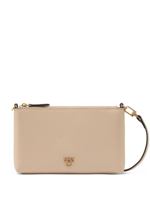PINKO Love Birds logo clutch bag - Neutrals - zdjęcie produktu nr 1