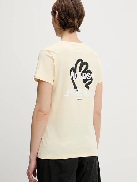 Mammut t-shirt bawełniany Massone damski kolor beżowy 1017-05244