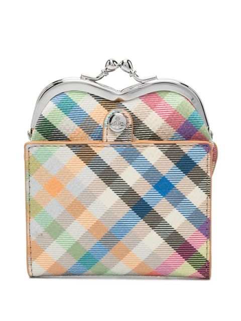 Vivienne Westwood heart-shape check wallet - Neutrals - zdjęcie produktu nr 2