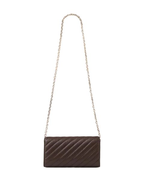 Jimmy Choo Curve quilted clutch bag - Brown - zdjęcie produktu nr 2