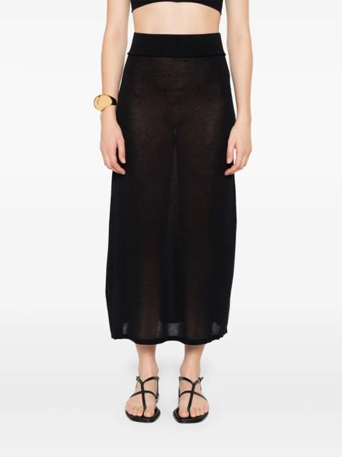 TOTEME knitted skirt - Black