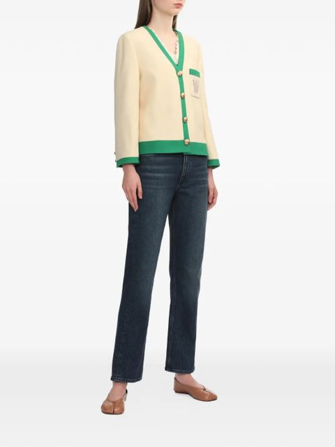 Valentino Garavani V-neck embroidered jacket - Neutrals - zdjęcie produktu nr 2