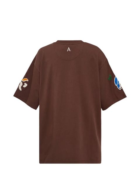 ALEMAIS Sirocco embroidered T-shirt - Brown - zdjęcie produktu nr 2