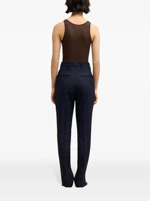 AMI Paris high-waisted tailored trousers - Blue