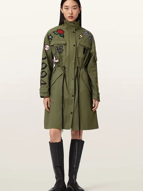 AllSaints parka bawełniana ARIAA