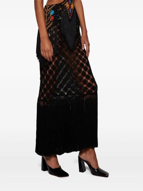 Amina Muaddi 95mm Charlotte mules - Black