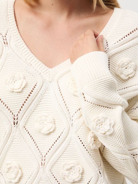 Medicine sweter damski kolor beżowy