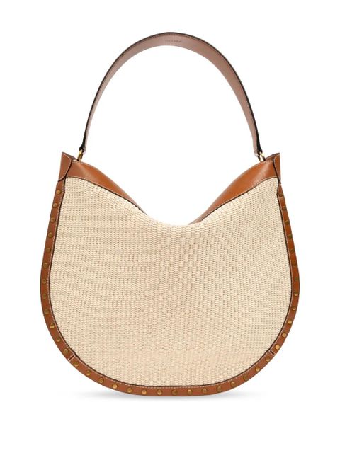ISABEL MARANT Oskan wicker handbag - Neutrals