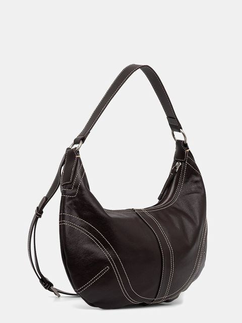 Answear.LAB torebka skórzana kolor brązowy - zdjęcie produktu nr 2