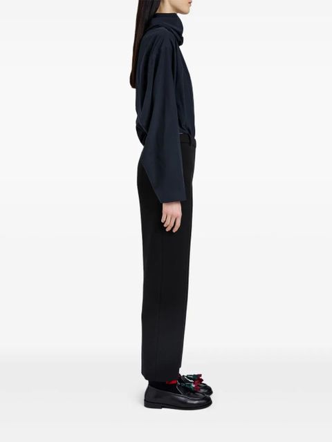 Proenza Schouler belt-loops tailored trousers - Black