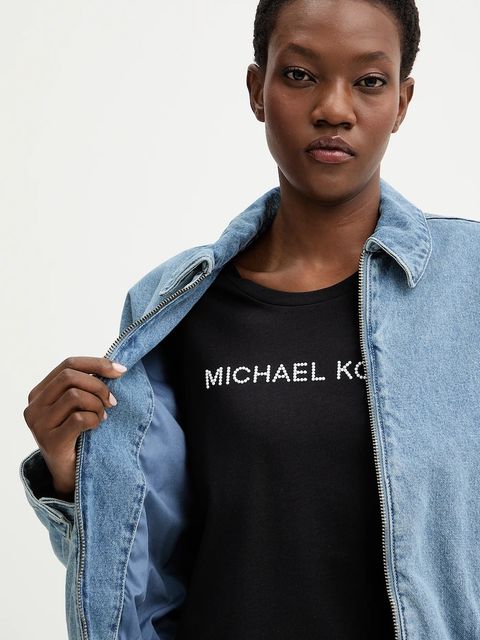 MICHAEL Michael Kors kurtka jeansowa kolor niebieski przejściowa MR610D3FAU