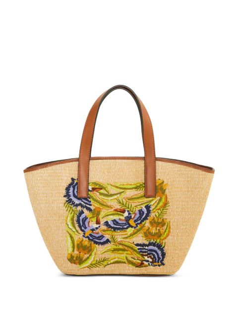 FARM Rio small embroidered tote bag - Neutrals - zdjęcie produktu nr 1