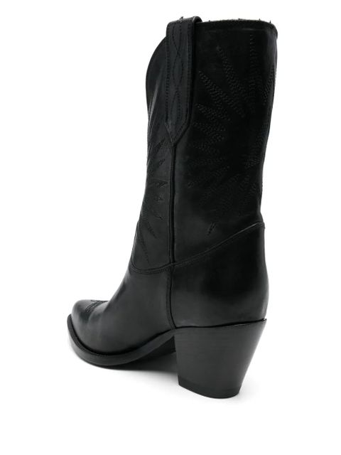 Golden Goose Low Wish Star boots - Black