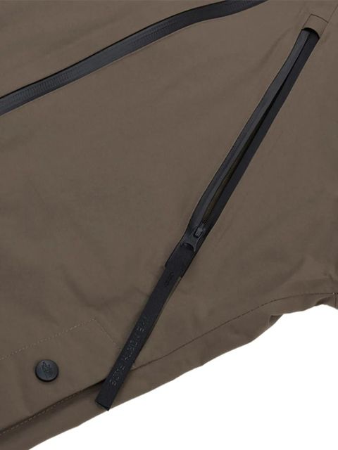 The North Face panelled-design hooded cape coat - Brown
