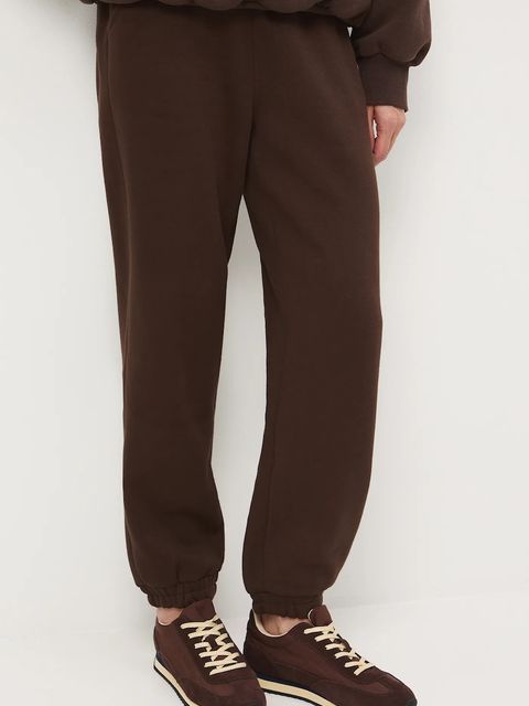 Medicine spodnie dresowe damskie kolor brązowy gładkie - zdjęcie produktu nr 1