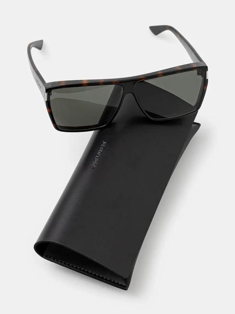Saint Laurent okulary kolor pomarańczowy SL 756