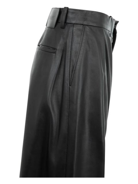LOEWE leather palazzo pants - Black
