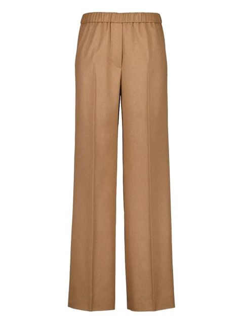 Miu Miu elastic-waist woven trousers - Brown - zdjęcie produktu nr 1