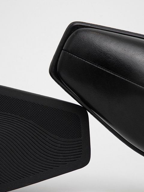 Vagabond Shoemakers Kozaki skórzane damskie kolor czarny na słupku