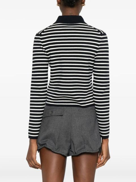 Maje striped button cardigan - Blue