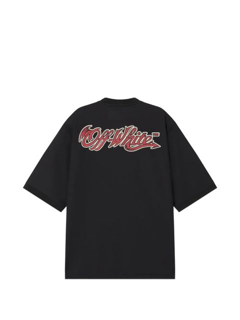 Off-White x AC Milan logo-print T-shirt - Black - zdjęcie produktu nr 2
