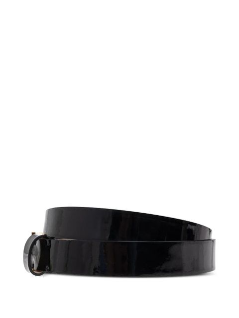 Victoria Beckham wide-buckle leather belt - Black - zdjęcie produktu nr 2
