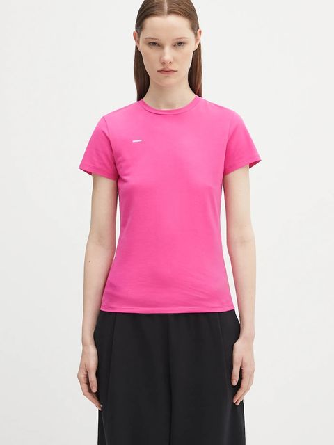 Pangaia t-shirt Cotton-Stretch T-shirt damski kolor różowy 10002430 - zdjęcie produktu nr 1