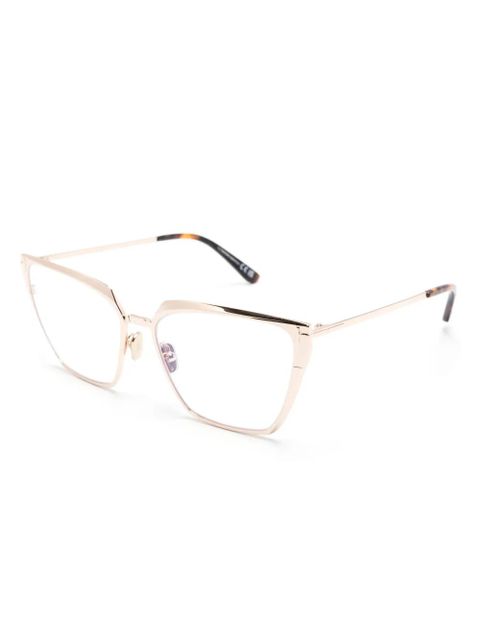 TOM FORD Eyewear tortoiseshell cat-eye glasses - Brown - zdjęcie produktu nr 2
