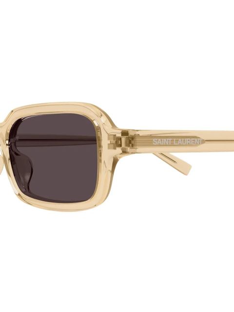 Saint Laurent Eyewear rectangle-frame sunglasses - Neutrals