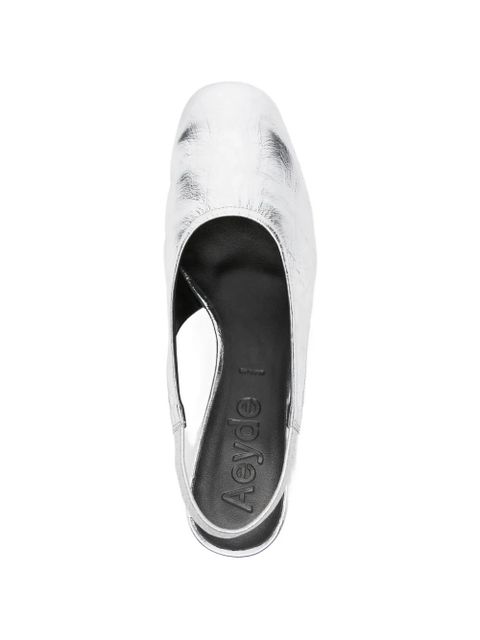 Aeyde Dua slingback pumps - Silver