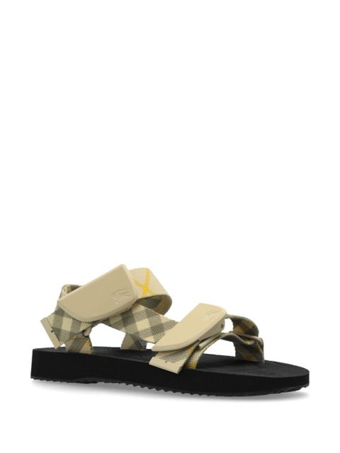 Burberry Check Trek double-strap sandals - Neutrals - zdjęcie produktu nr 2