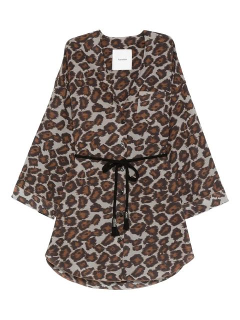 Nanushka animal-print blouse - Grey - zdjęcie produktu nr 1