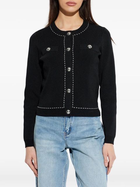 Michael Kors button trim cardigan - Black