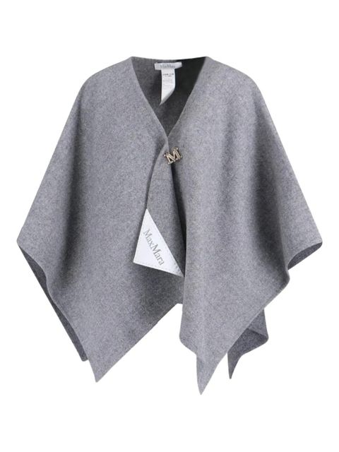 Max Mara logo-plaque cape - Grey - zdjęcie produktu nr 1