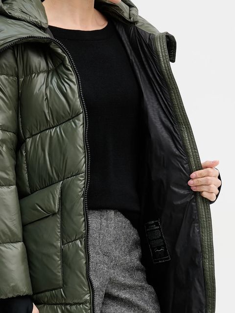 Geox kurtka SERILDA kolor zielony zimowa W5628G T3121