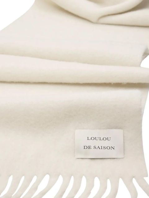 LouLou de Saison Santo fringed scarf - Neutrals - zdjęcie produktu nr 2